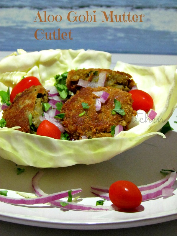  Gobi Mutter Cutlet / Cauliflower Potato Peas Patties/ veggie patties
