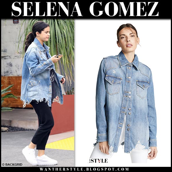 oversized denim jacket celebrity