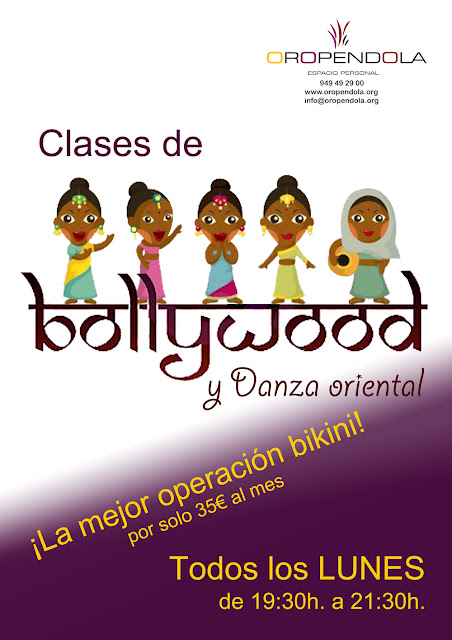 Oropéndola, Guadalajara, Bollywood, baile, operación bikini, ponerse en forma bailando, danza oriental, danza del vientre, divertirse, bailar, baile indio, 