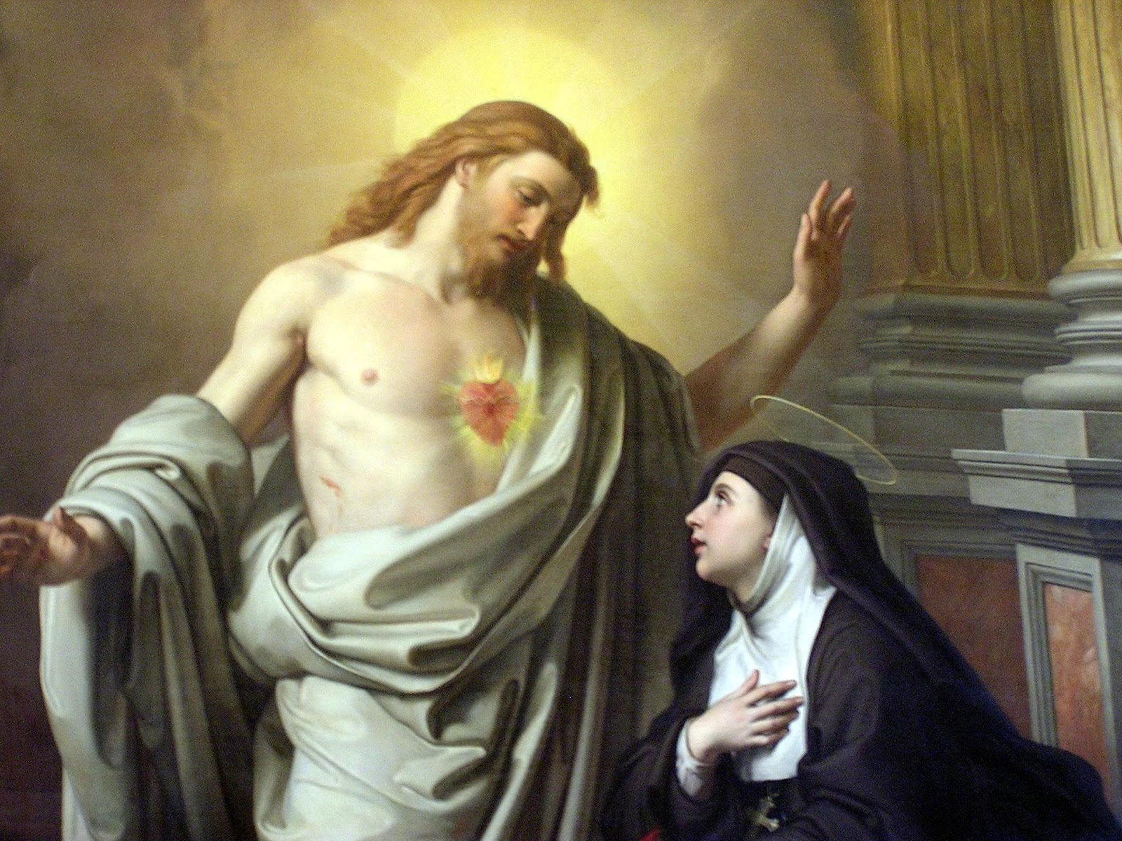 Znalezione obrazy dla zapytania Święta Małgorzata Maria Alacoque litania