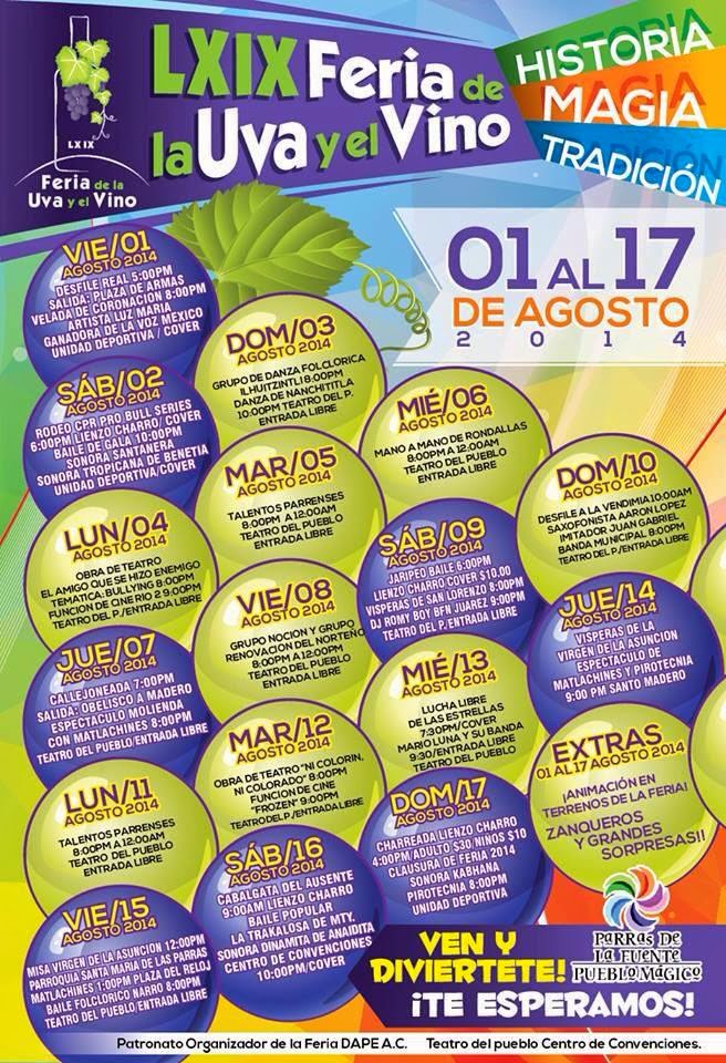 Feria de la Uva y el Vino Parras 2015