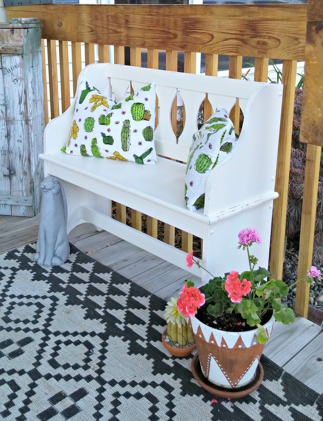 Repurposed Vinyl Tablecloth Pillows Little Vintage Cottage