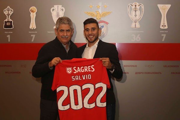 Oficial: Benfica, renueva Salvio hasta 2022