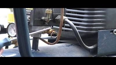 Test air compressor release valve Test release valve