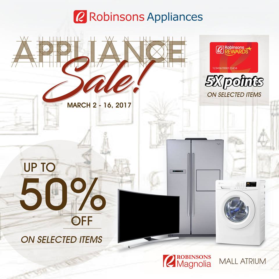 Manila Shopper Robinsons Appliances Magnolia Appliance SALE March 2017