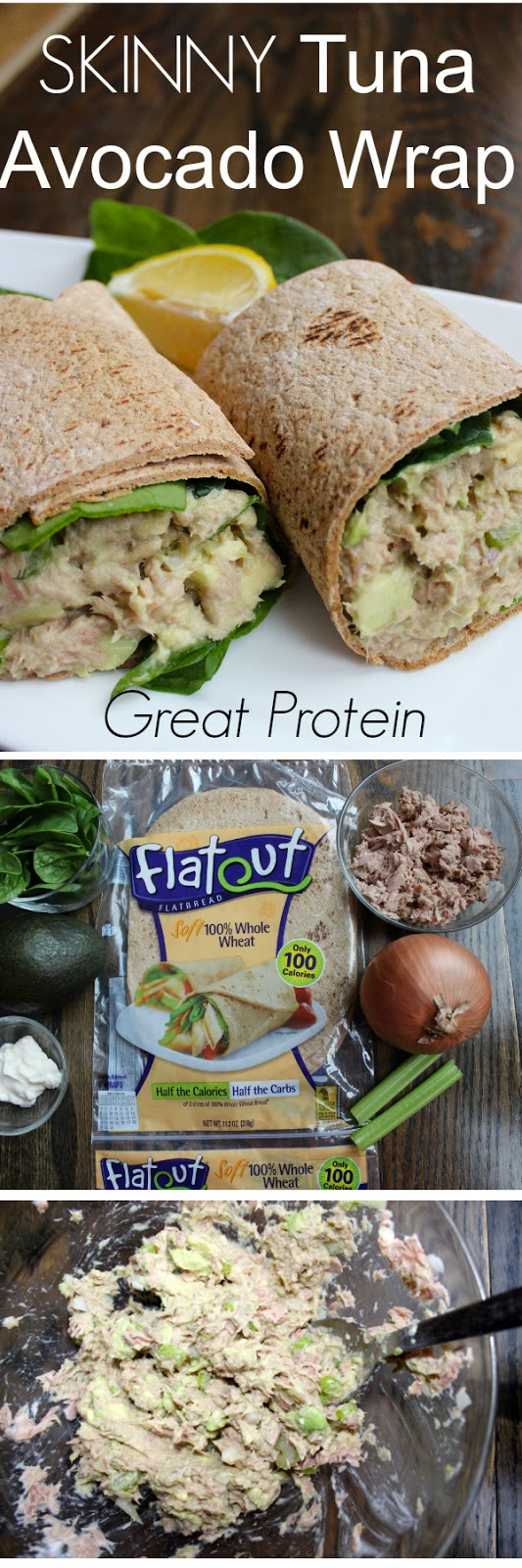 Skinny Tuna Avocado Wrap Sweetfoodiest