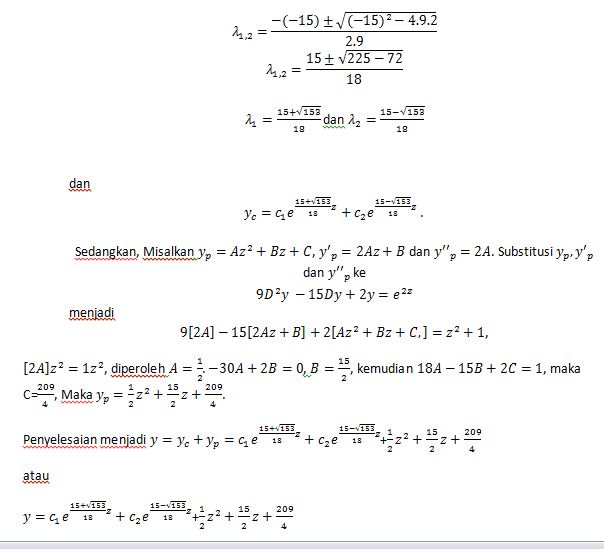 30+ Contoh Soal Persamaan Diferensial Legendre Kumpulan
