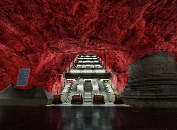 The subway in Stockholm, Sweden
