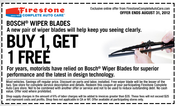 My Memphis Mommy Firestone Buy One Get One Free Wiper Blades