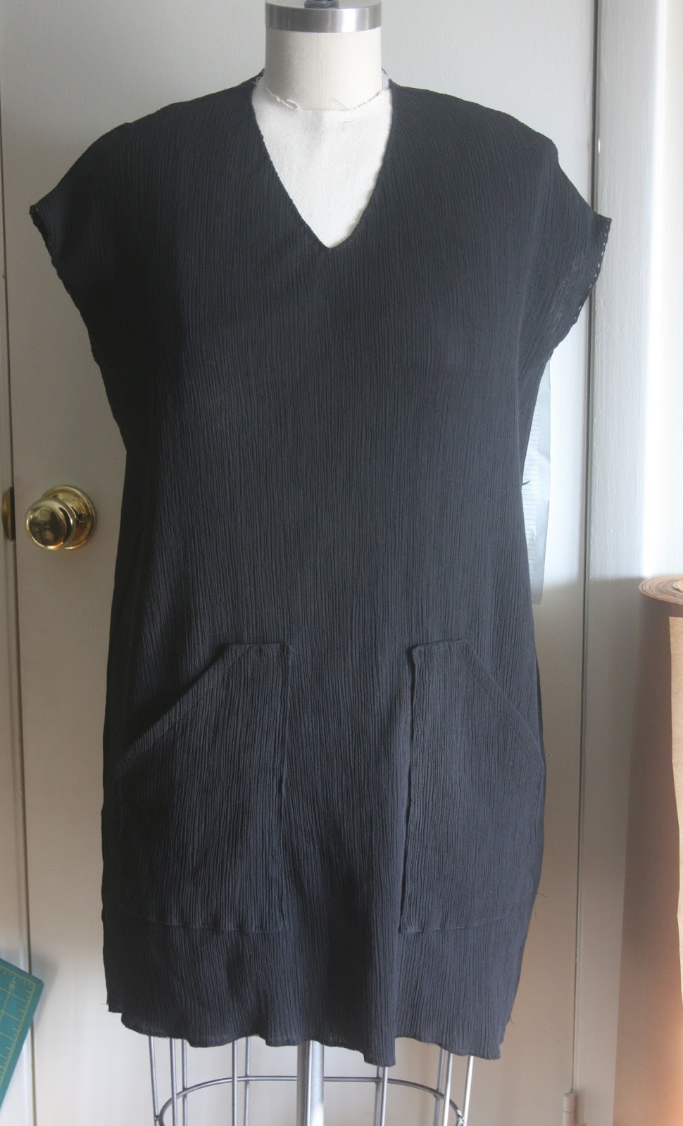 Adonising: Summer dress Version 1 - Black Gauze swimsuit cover up.