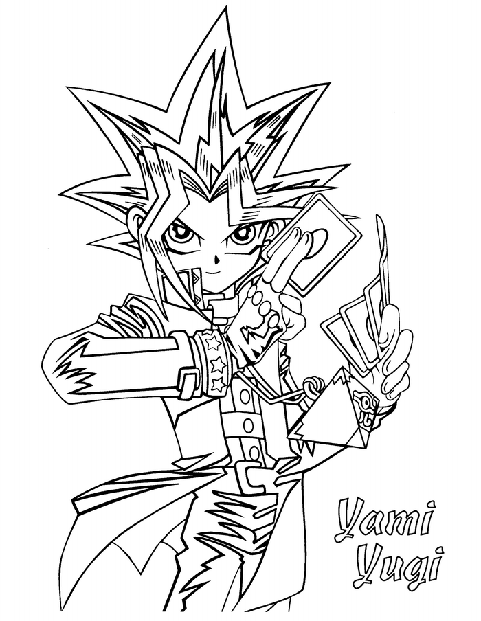 Yu Gi Oh Coloring Pages   Learn To Coloring