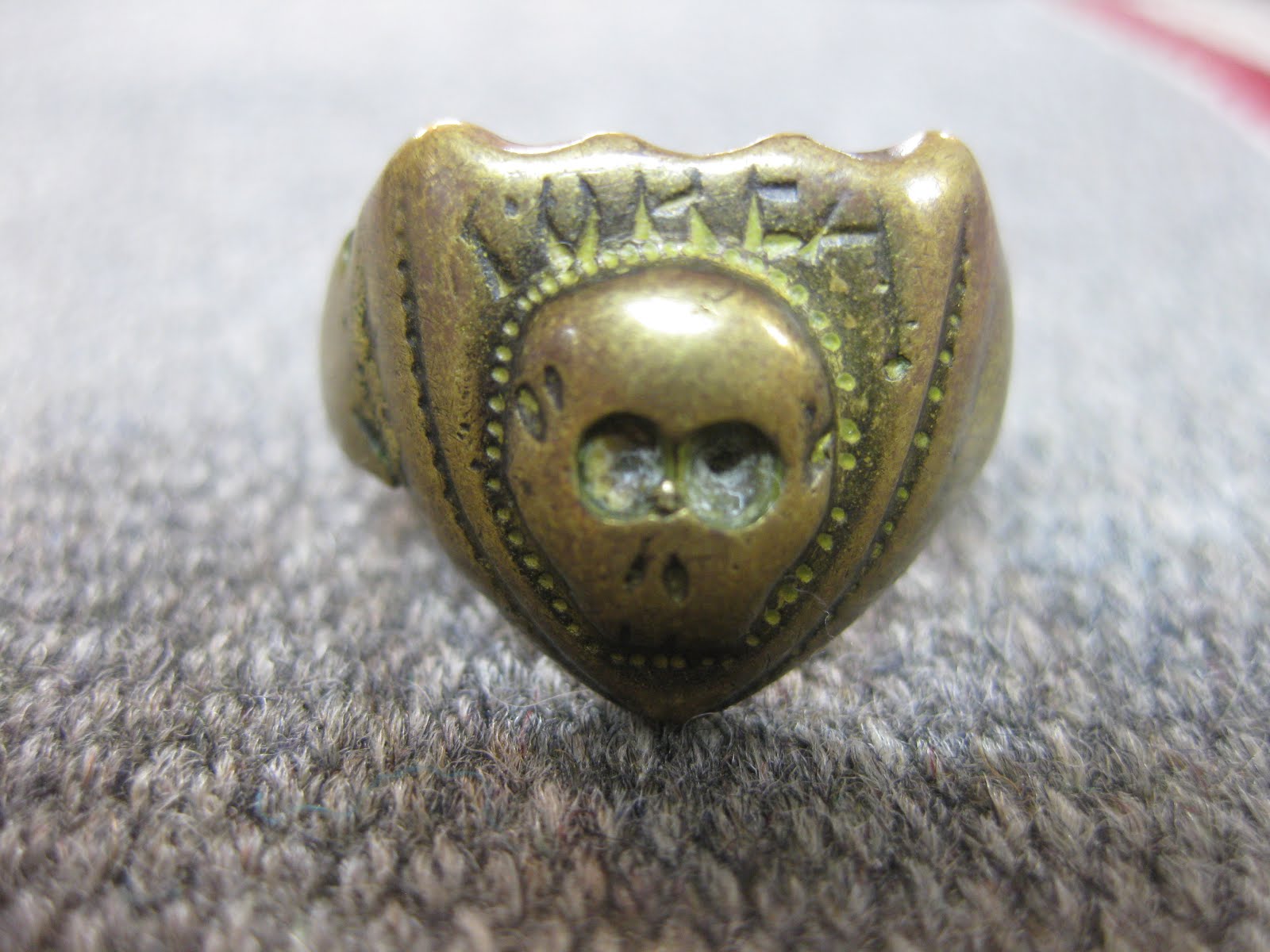 around 50's　　　　　　　　　　　　　　　　　　「SKULL」　　　　　　　　　　　　　　　BRASS RING