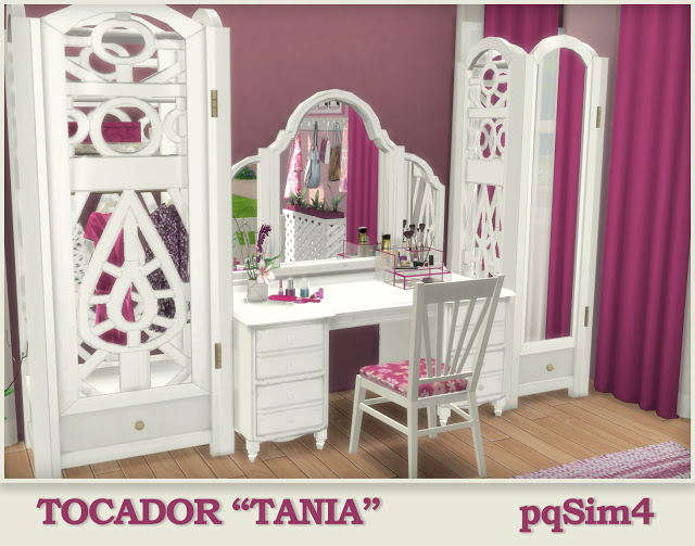Sims 4 CC's - The Best: Tania vanity by pqSim4