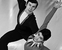 Photograph of Olympic Gold Medallist in figure skating Irina Rodnina and Aleksandr Zaitsev