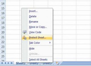 Cara Memberi Password Pada Lembar Kerja (Worksheet) Di Ms Excel Cara Memberi Password Pada Lembar Kerja (Worksheet) Di Ms Excel