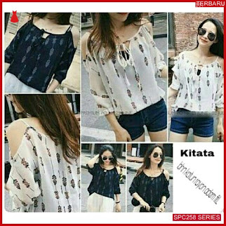 SPC258K63 Kitata Blouse Twiscone Bhn Atasan Wanita | BMGShop