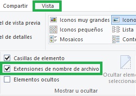 Cómo ver la extensión de un archivo en Windows 10 Cómo ver la extensión de un archivo en Windows 10