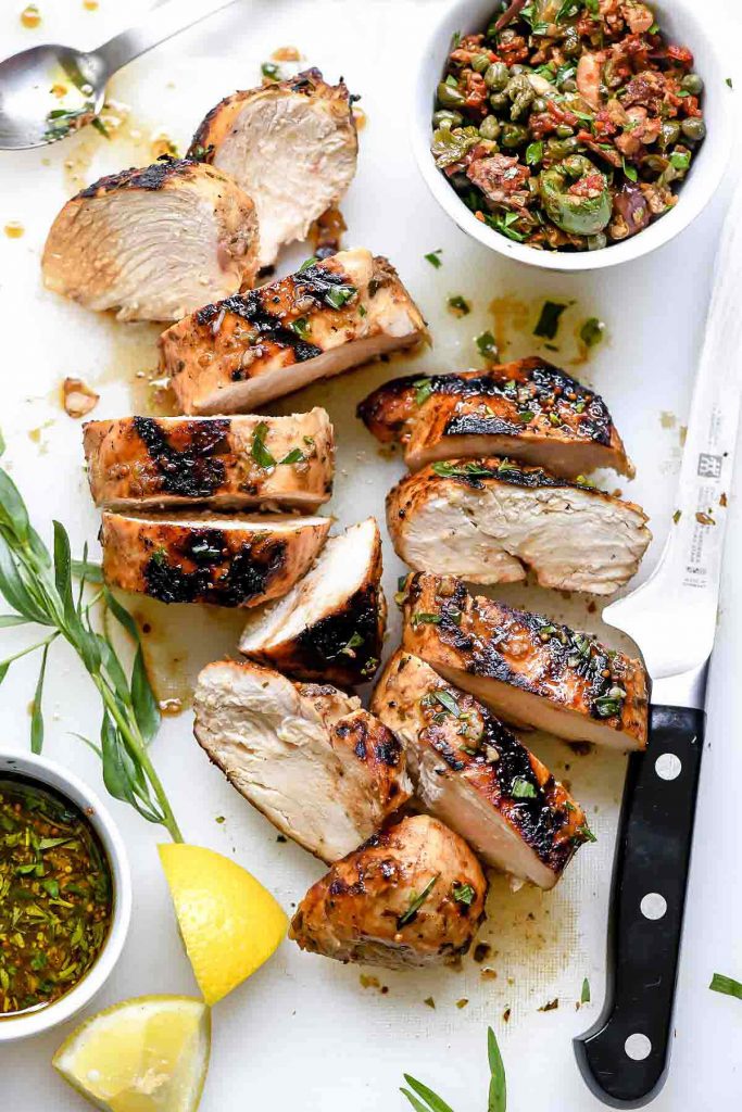 Mediterranean Grilled Balsamic Chicken with Olive Tapenade FOOD DAILY