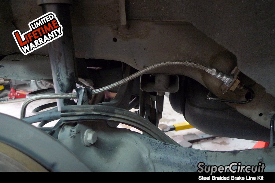 SUPERCIRCUIT Steel Braided Brake Lines Ford Focus ST Steel Braided