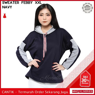 MNF131J106 Jaket Febby Wanita Jumbo Xxl Sweater terbaru 2019 BMGShop