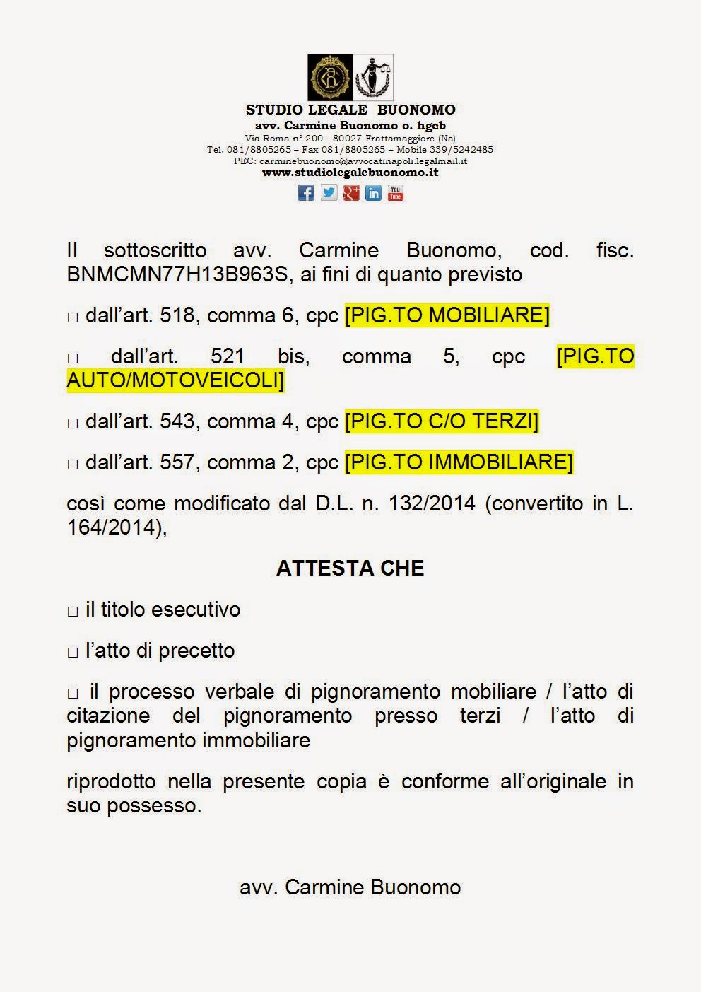Studio Legale Buonomo Diritto Previdenziale ed Assistenziale marzo 2015 Studio Legale Buonomo Diritto Previdenziale ed Assistenziale marzo 2015