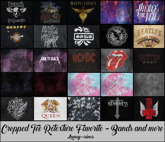 sims 4 band tees