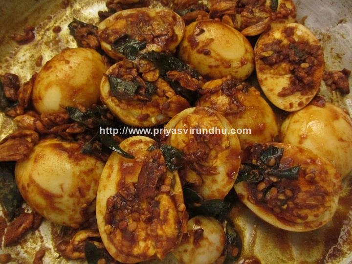 Priya's Virundhu....: Spicy Fried Boiled Eggs/Fried Boiled Eggs with