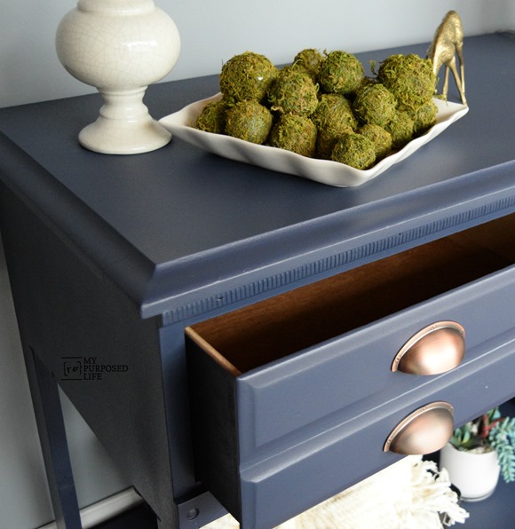 blue hall table dresser