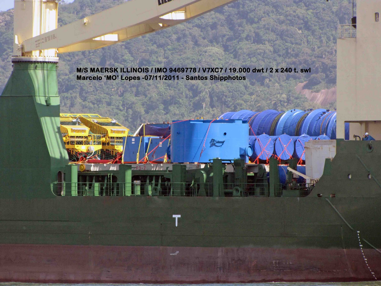 Santos Shiplovers M/S Maersk Illinois / V7XC7 Imagens de sua