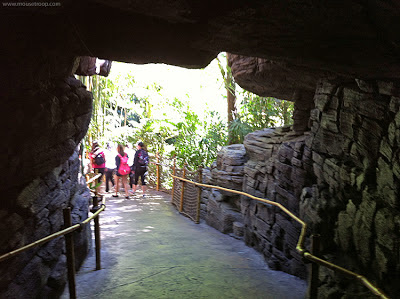 Indiana Jones Adventure Disneyland Temple exit path cave