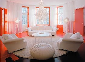 Ideas para decorar, diseñar y mejorar tu casa.: Diseño de salas color coral