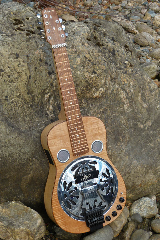 2000s Adams Electric Dobro/Lap Steel Hybrid Resonator Guitar