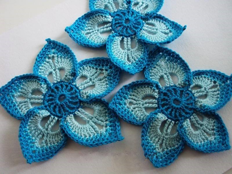 Crochet Flower Patterns Yarn Stitch