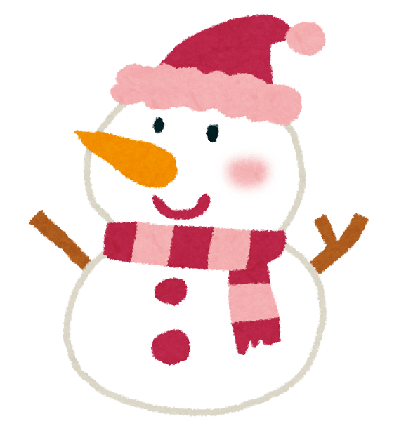 クリスマスのイラスト「雪だるま」 | かわいいフリー素材集 いらすとや