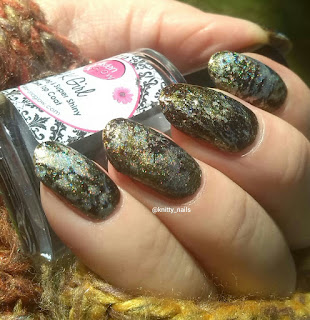 Splatter -  SV by Sparkly Vernis Gilded Lemon Drops  and A England Fotheringhay Castle