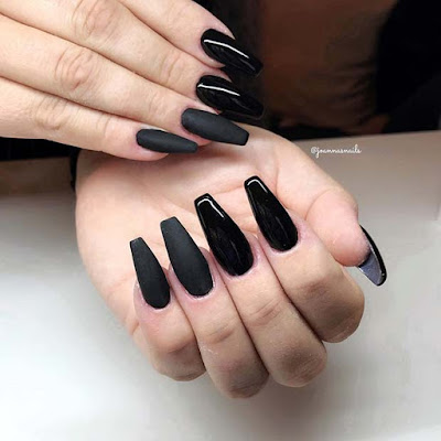 31+ Latest Black Coffin Nails Ideas Collection For Summer Occasions We think that black is one of the most trendy nail colors 31+ Latest Black Coffin Nails Ideas Collection For Summer Occasions