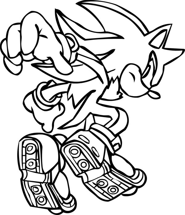 Desenhos do Shadow the Hedgehog para Colorir