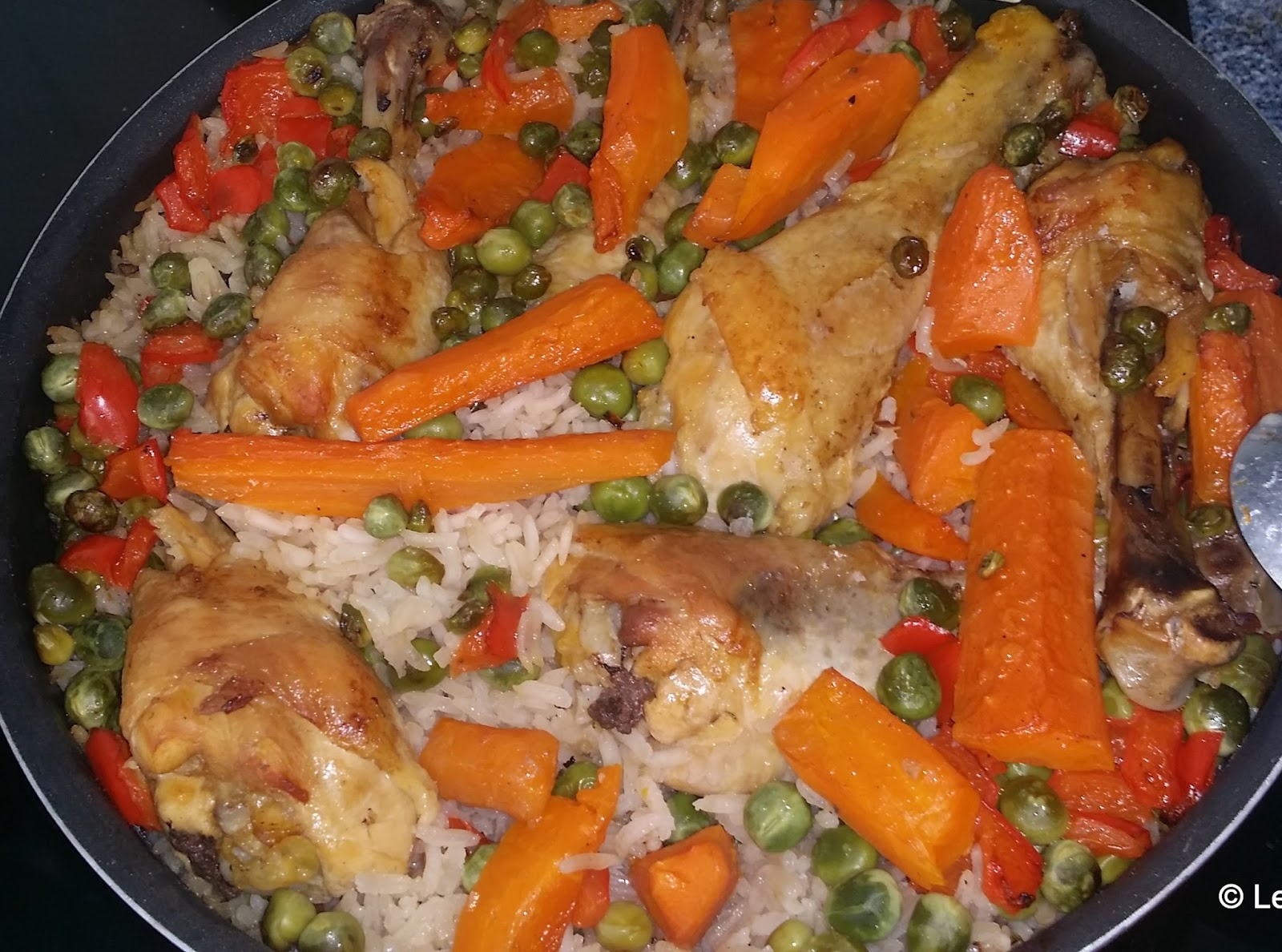 Le blog de Cata: Riz pilaf au poulet