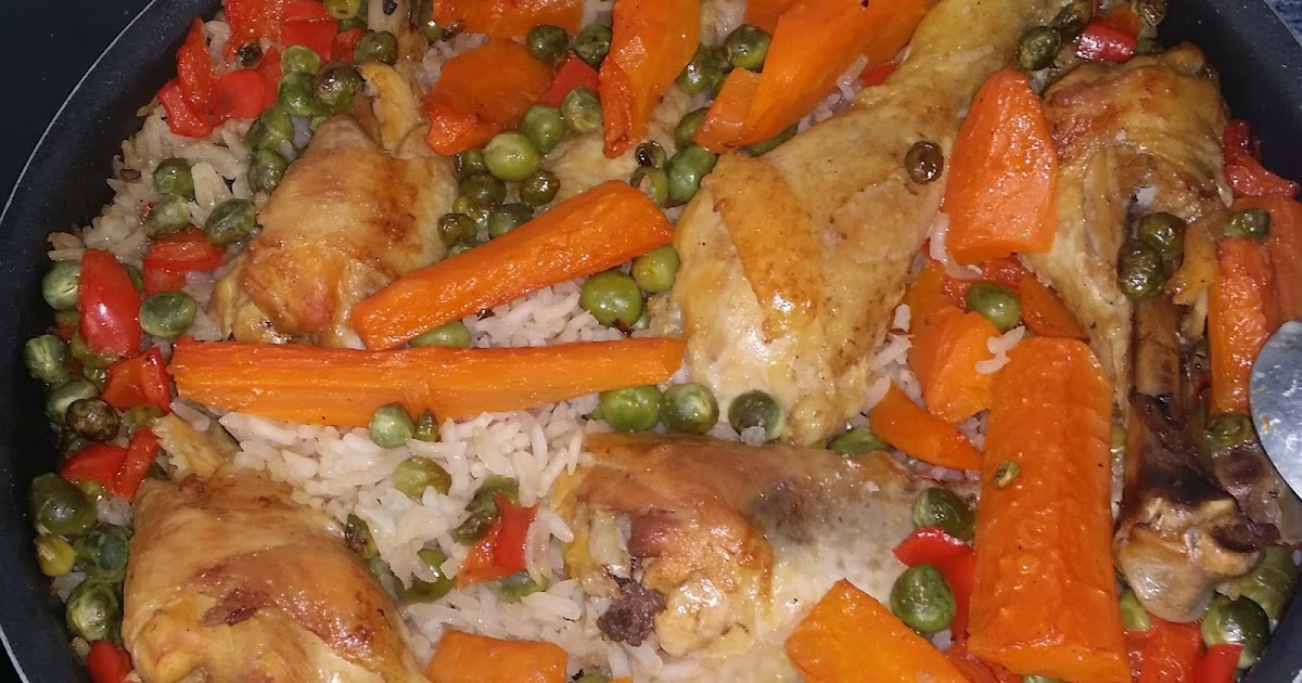 Blogul lui Cătă Pui cu orez si legume la cuptor/Pilaf