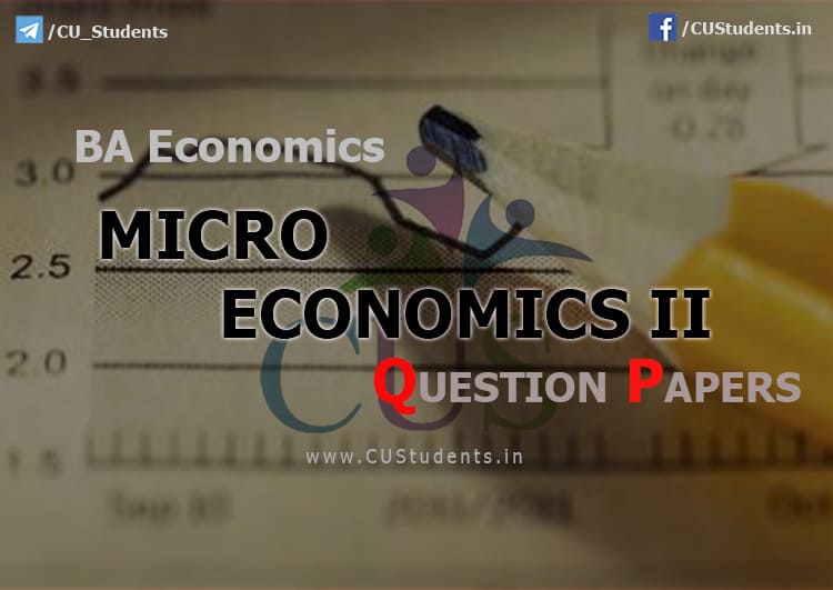 BA Economics Micro economics II Previous Question Papers