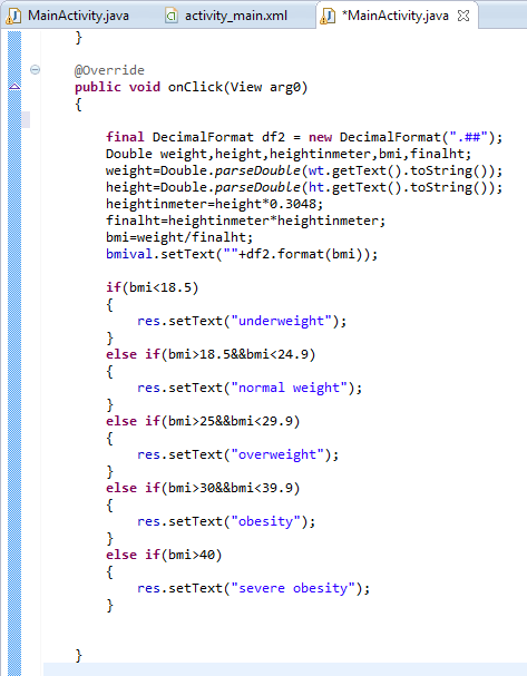 How to Create BMI Calculator Android App
