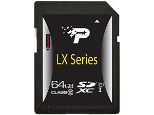 Patriot LX Series 64GB Class 10 Secure Digital Extended Capacity (SDXC) Flash Card Model PSF64GSDXC10 