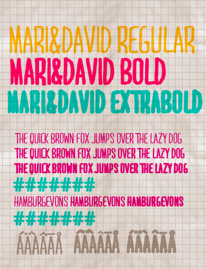 Mari & David Font Download Font Handletter Tulisan Tangan Terbaik - Mari & David
