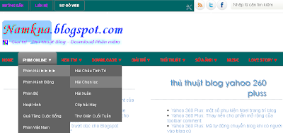 Tạo Menu Thanh menu ngang có sổ dọc xuống - Create Dropdown Menu by: http://namkna.blogspot.com/ Tạo Menu Thanh menu ngang có sổ dọc xuống - Create Dropdown Menu by: http://namkna.blogspot.com/