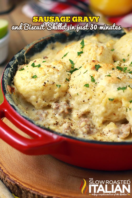 Sausage Gravy and Biscuit Skillet