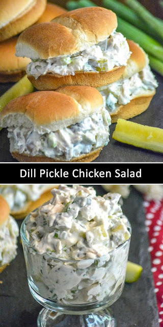 Easy Dill Pickle Chicken Salad Recipe #recipe Easy Dill Pickle Chicken Salad Recipe