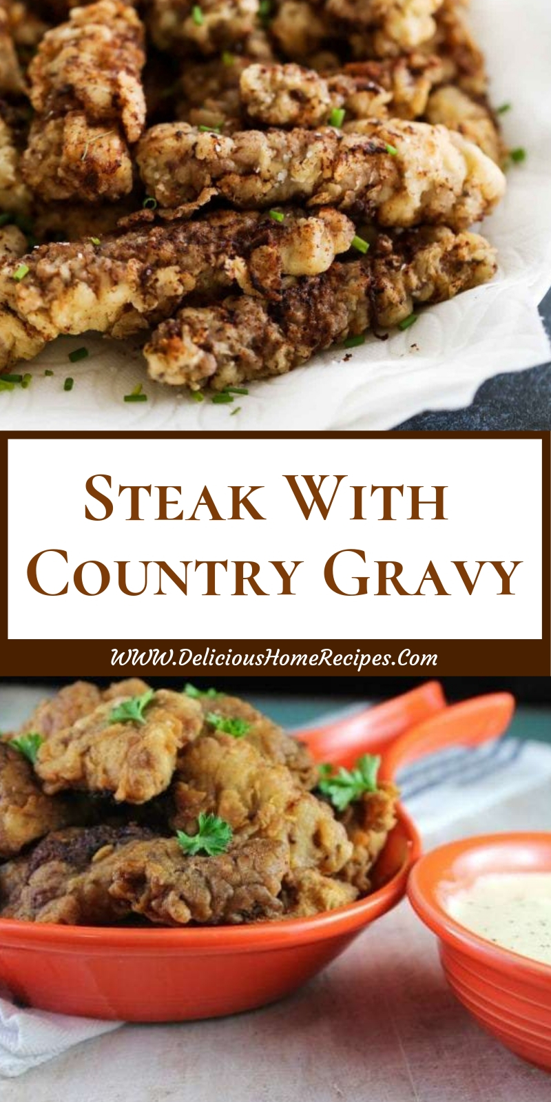 Steak With Country GravyV Steak With Country Gravy