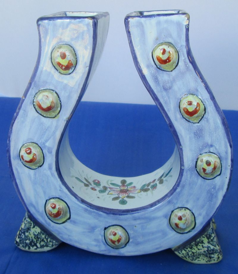 HB Horseshoe Vase Circa 1890 SOLD