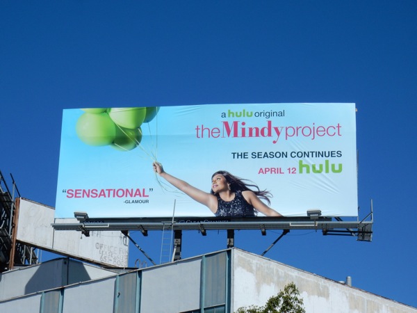 The Mindy Project season 4 continues billboard Mindy Project season 4 continues billboard