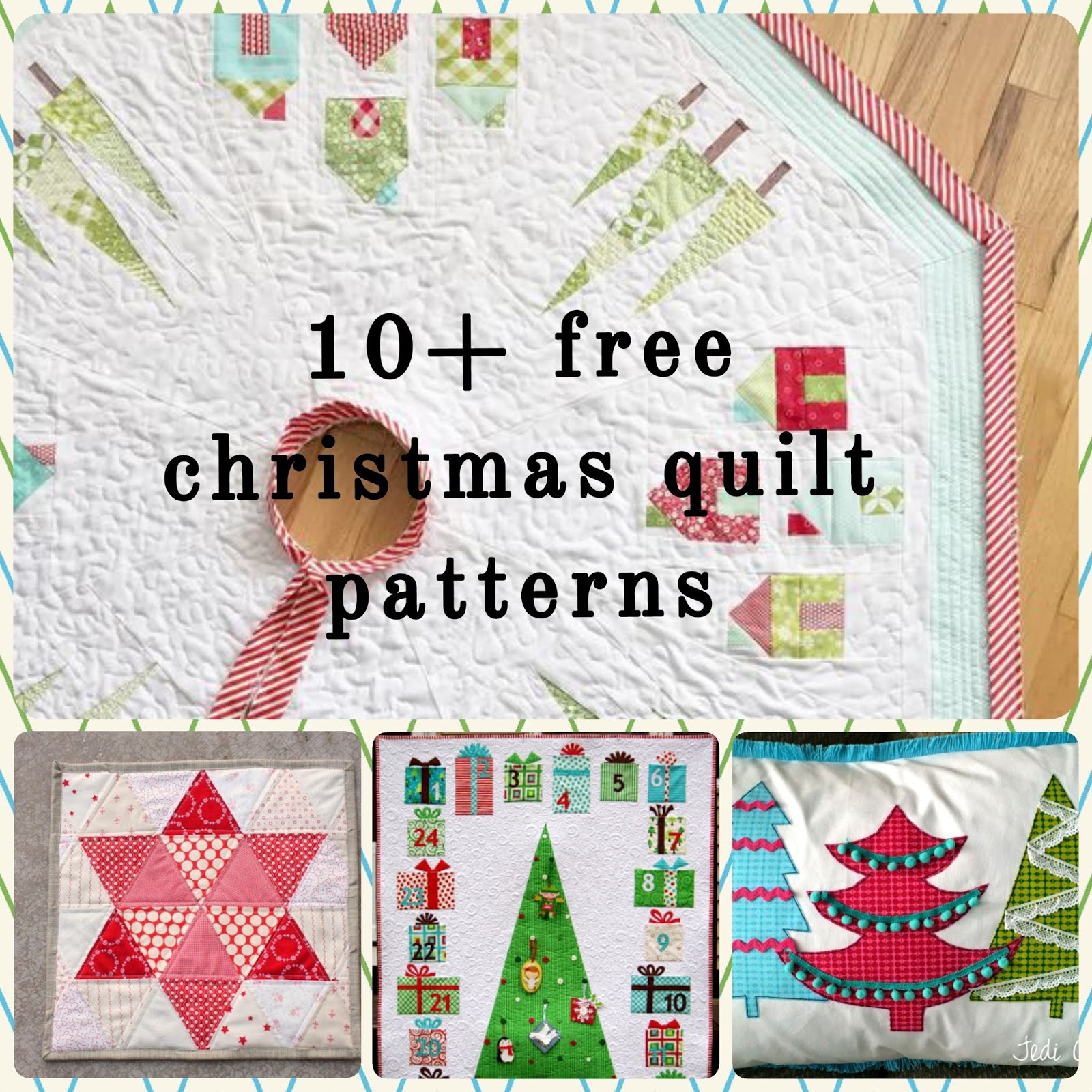 10 free christmas quilt patterns all about patchwork and quilting